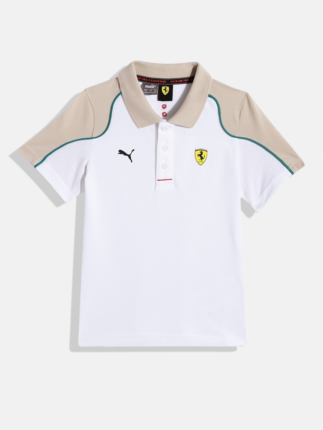 

PUMA Motorsport Kids Ferrari Race Pure Cotton Polo Regular fit T-shirt, White