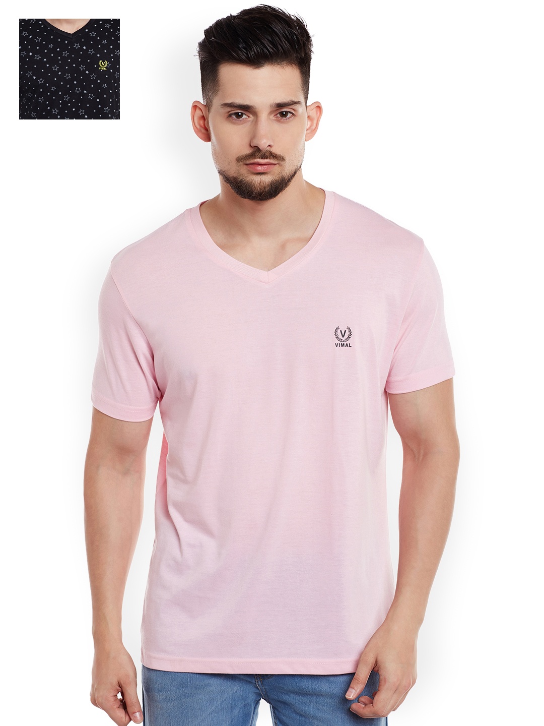 

VIMAL Pack of 2 T-shirts, Pink
