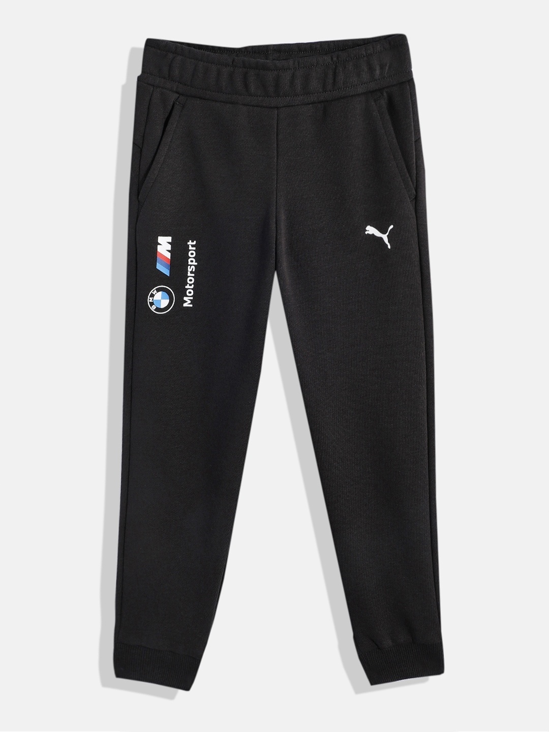 PUMA Motorsport Kids BMW M Essential Youth Regular Fit Sustainable Joggers, Black