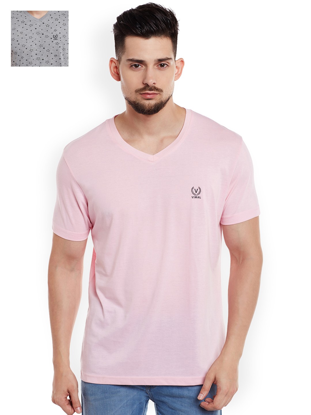 

VIMAL Pack of 2 T-shirts, Pink