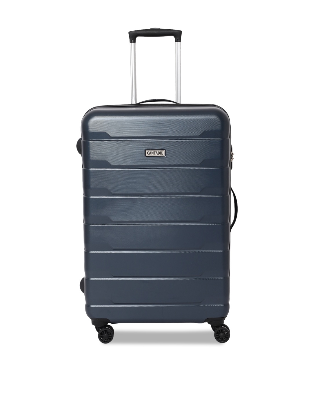 

Cantabil Textured Hard-Sided Large Trolley Suitcase, Navy blue