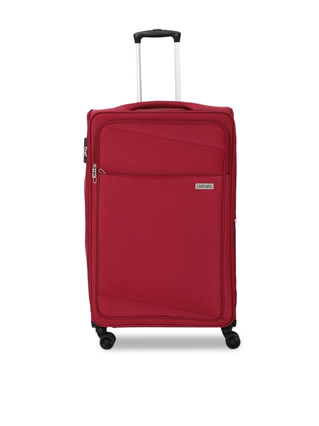 

Cantabil Soft-Sided Medium Trolley Suitcase, Red