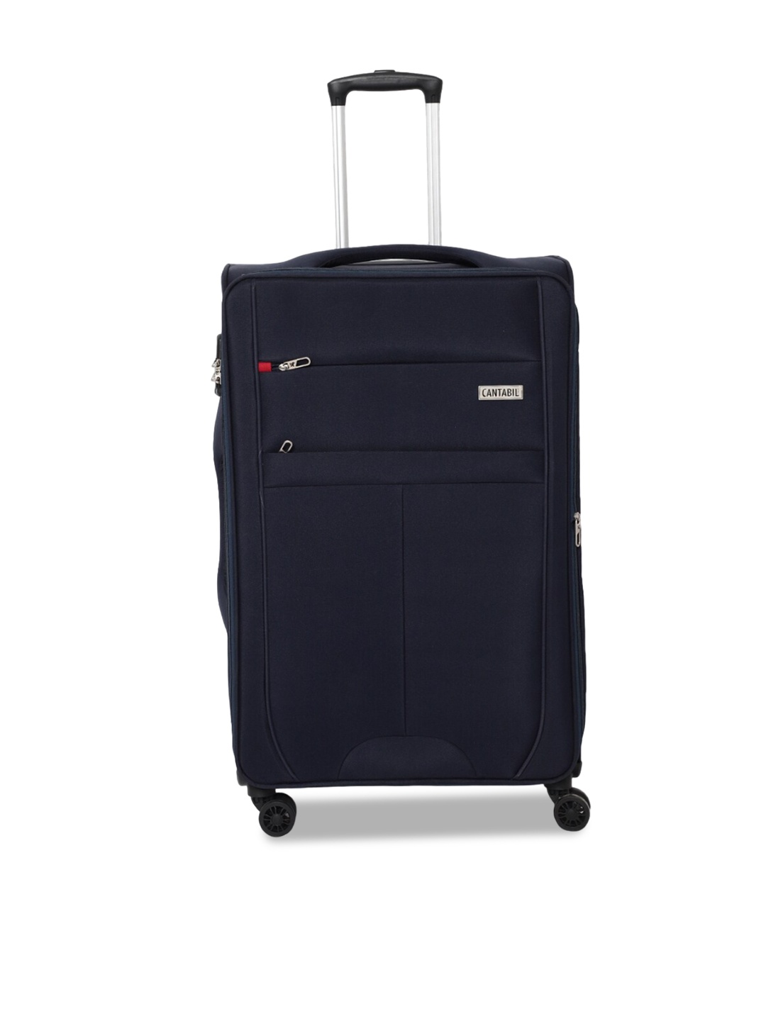 

Cantabil Medium Soft Sided Luggage Trolley Bag, Navy blue