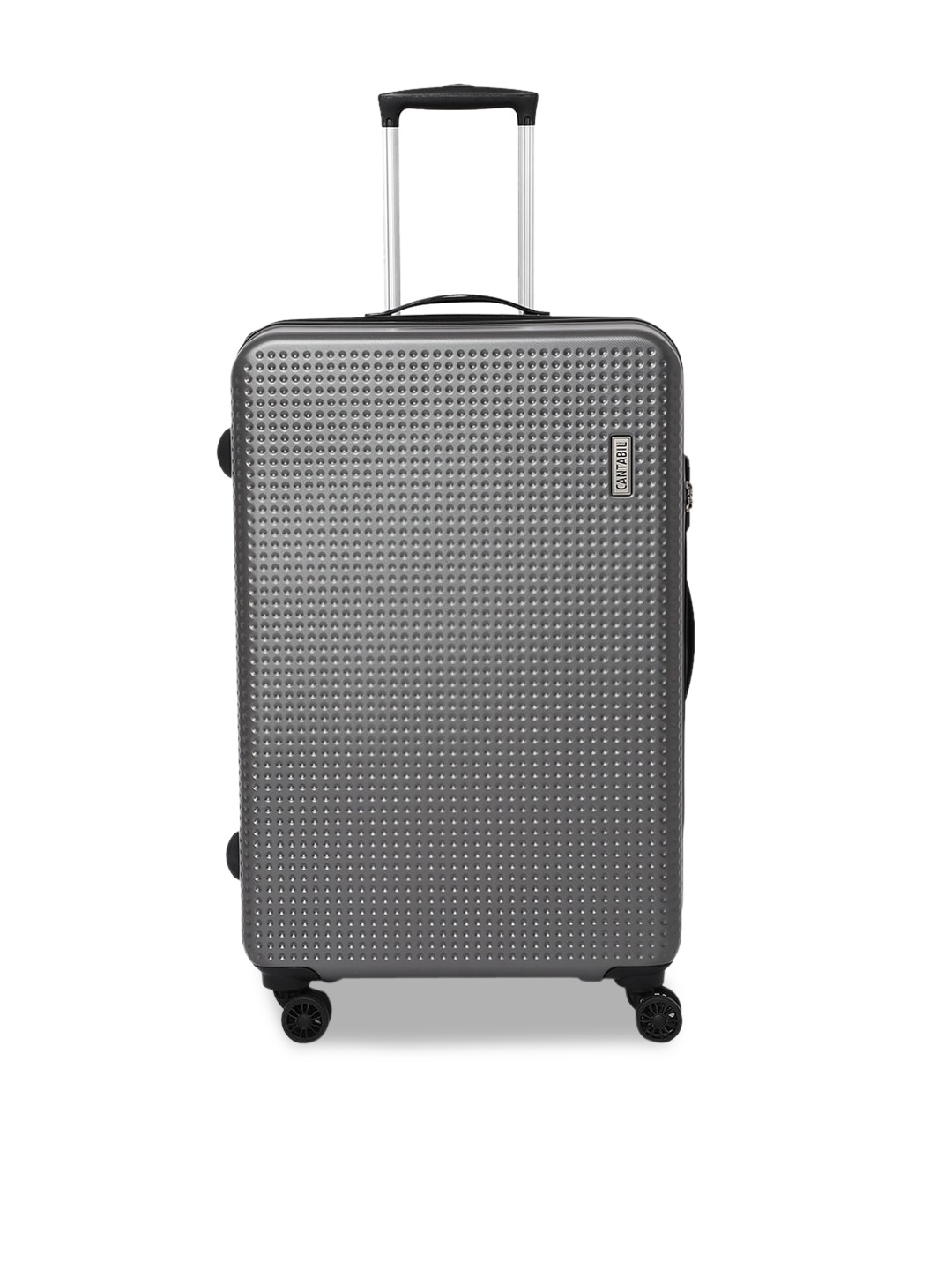 

Cantabil Textured Hard-Sided Medium Trolley Bag, Grey