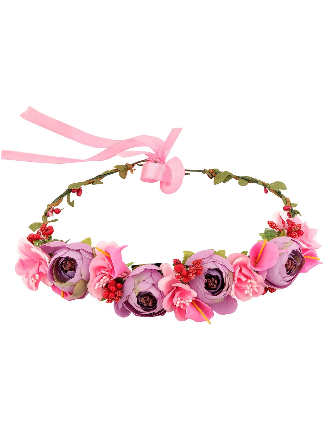 

Sanjog Girls Ethnic Fabric Tiara, Purple