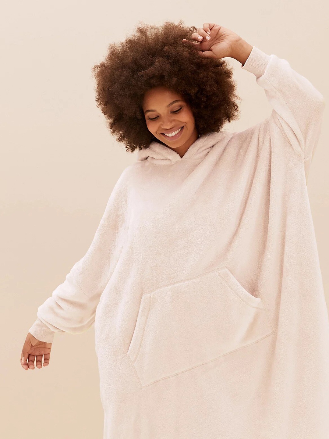 

Marks & Spencer Hooded Nightdress, Beige