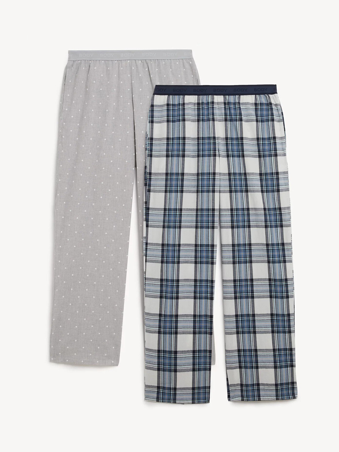 

Marks & Spencer Women Set of 2 Cotton Lounge Pants, Grey