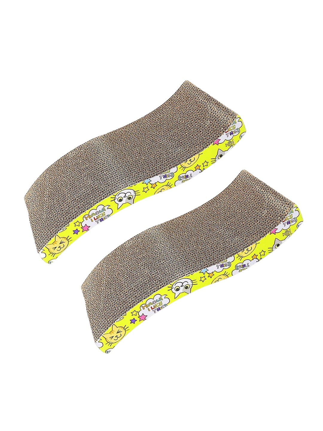 

Emily pets Set Of 2 Printed Reversible Pet Scratchers, Beige