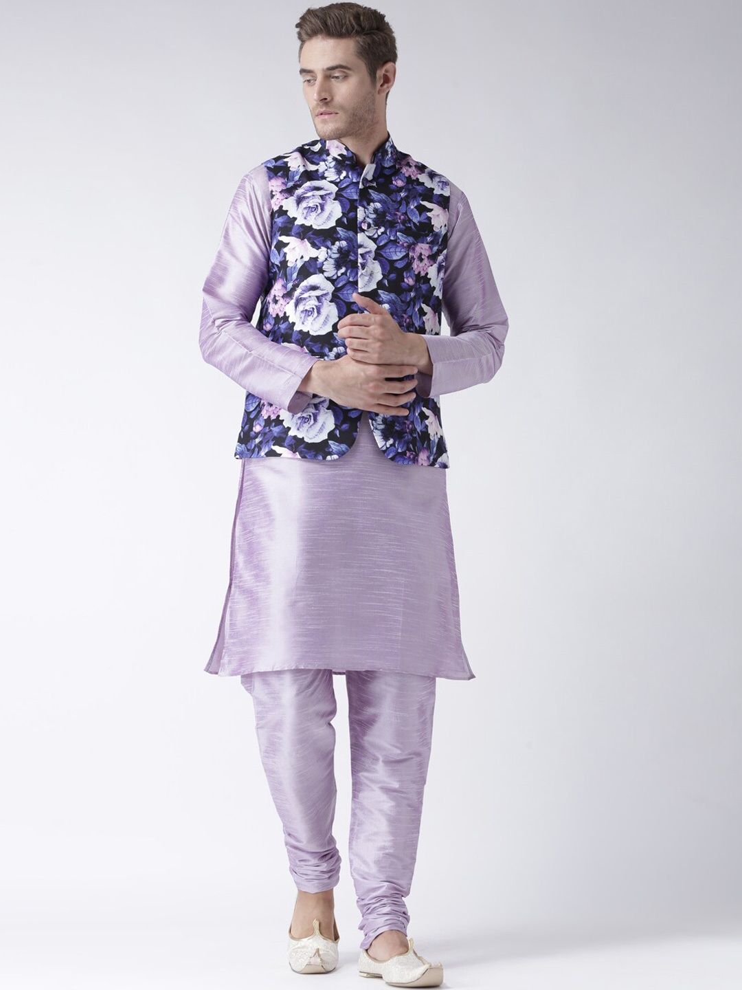 

hangup plus Men Kurta With Pyjamas, Purple
