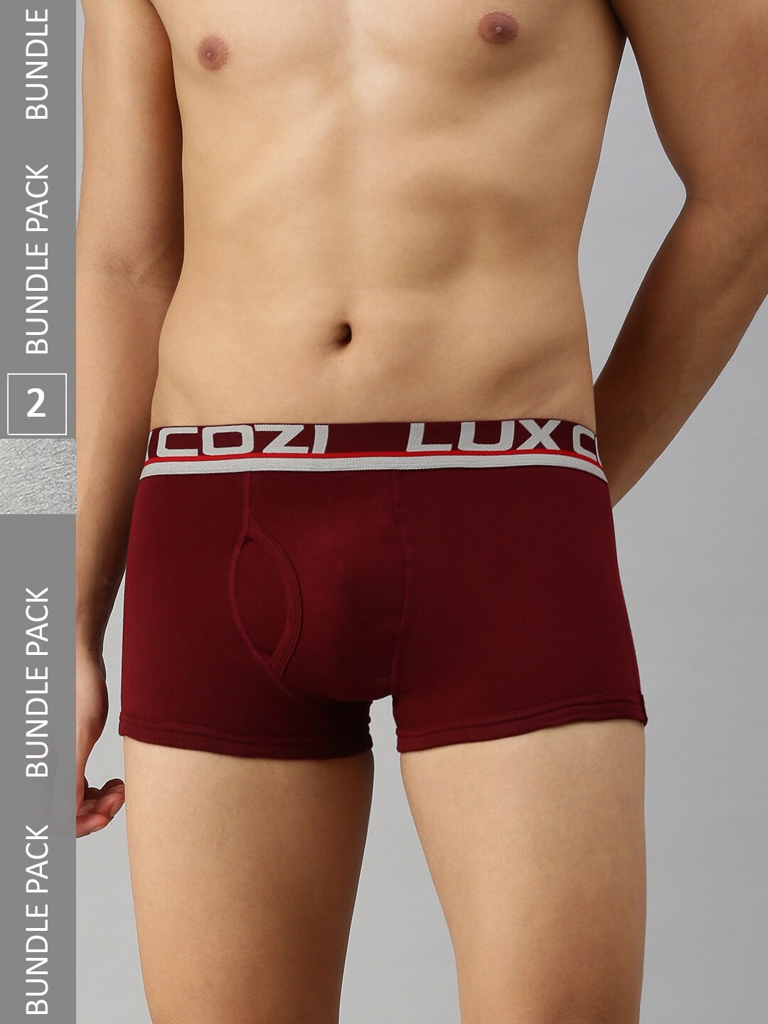 

Lux Cozi Men Pack Of 2 Trunk, Maroon