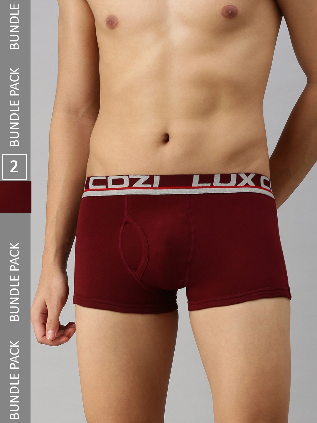 

Lux Cozi Men Pack Of 2 Trunk, Maroon