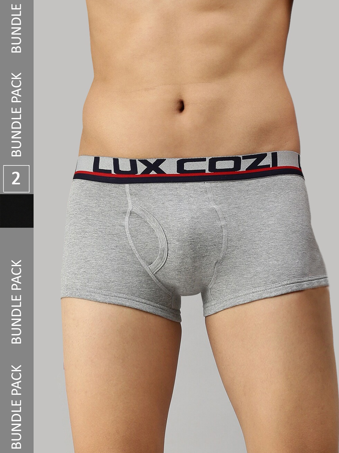 

Lux Cozi Men Pack Of 2 Trunks, Black