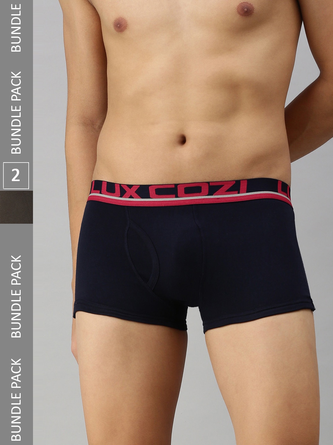 

Lux Cozi Men Pack Of 2 Trunks, Navy blue