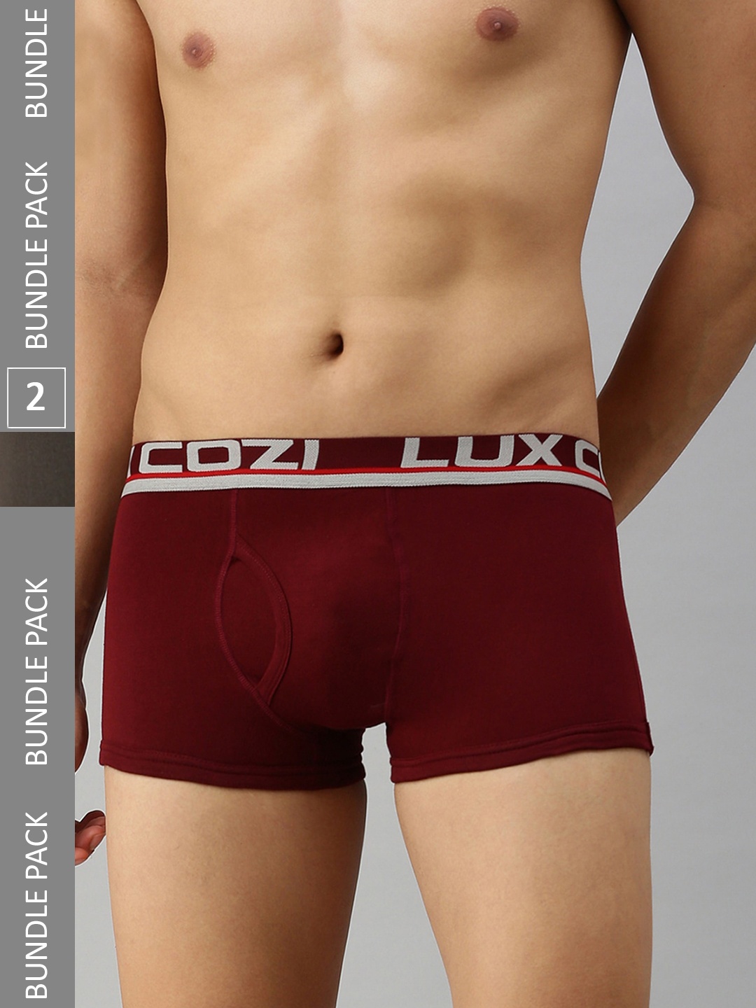 

Lux Cozi Men Pack Of 2 Trunks, Maroon