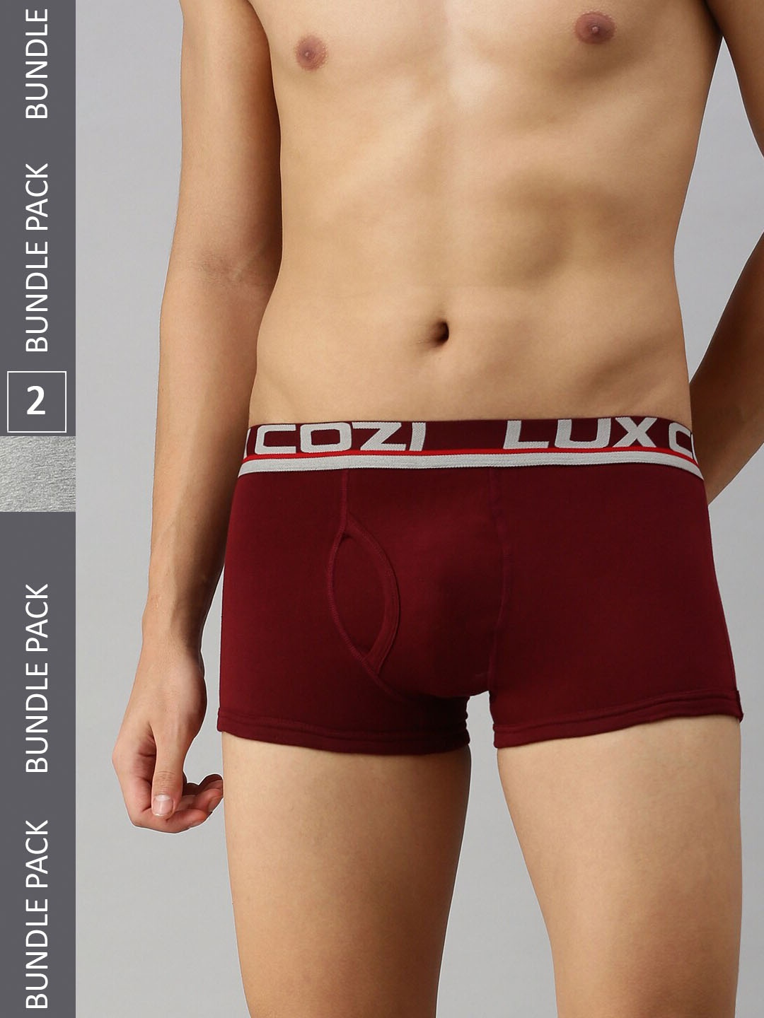 

Lux Cozi Men Pack Of 2 Trunks, Maroon