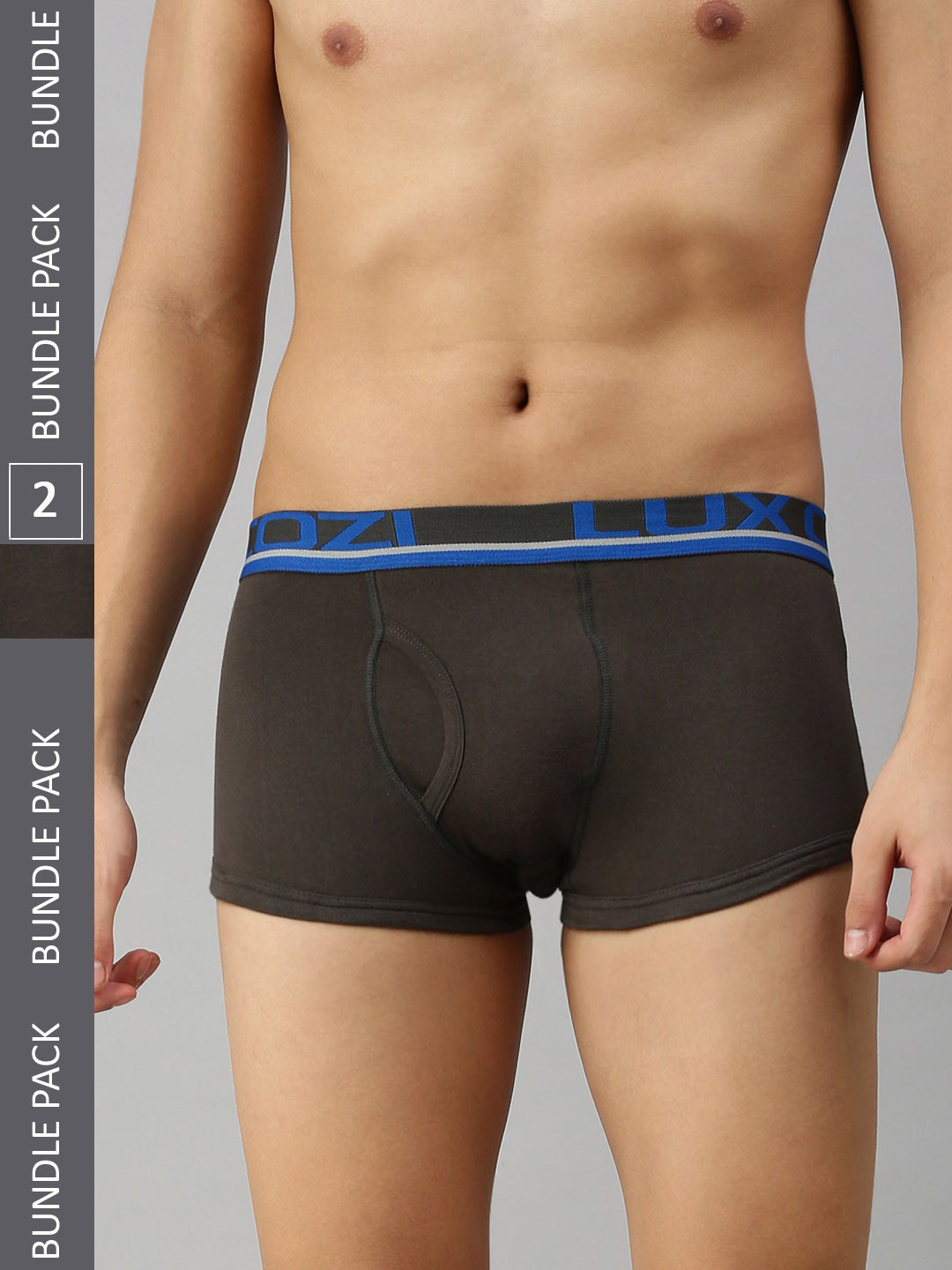 

Lux Cozi Men Pack Of 2 Trunks, Grey