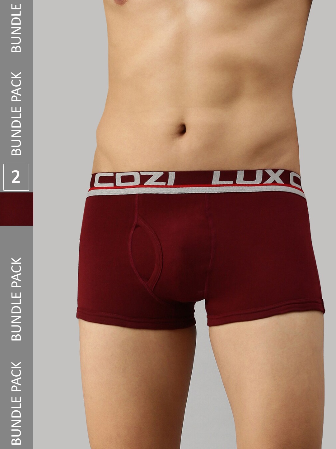 

Lux Cozi Men Pack Of 2 Trunks, Maroon