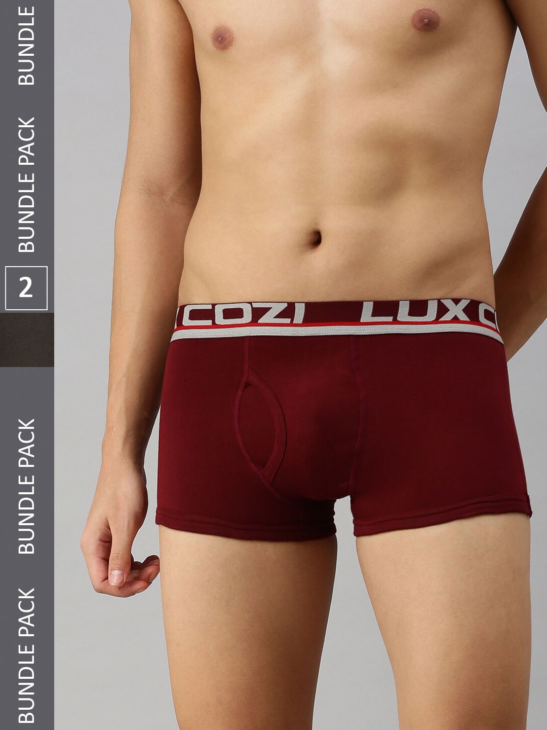 

Lux Cozi Men Pack Of 2 Trunks, Maroon