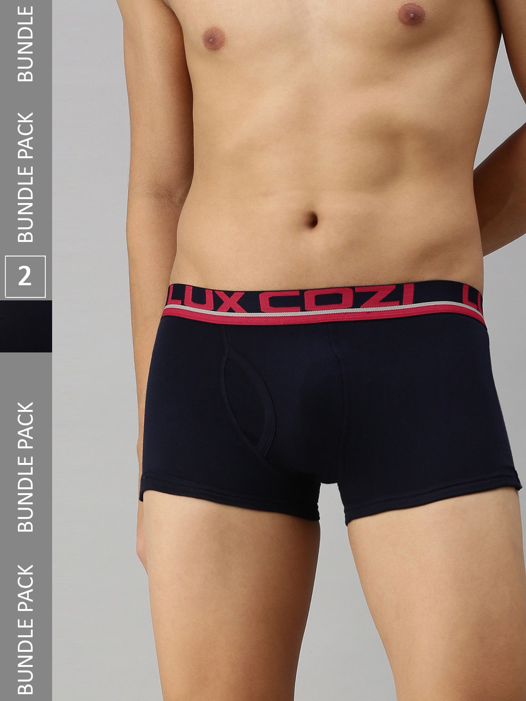 

Lux Cozi Men Pack Of 2 Trunks, Navy blue