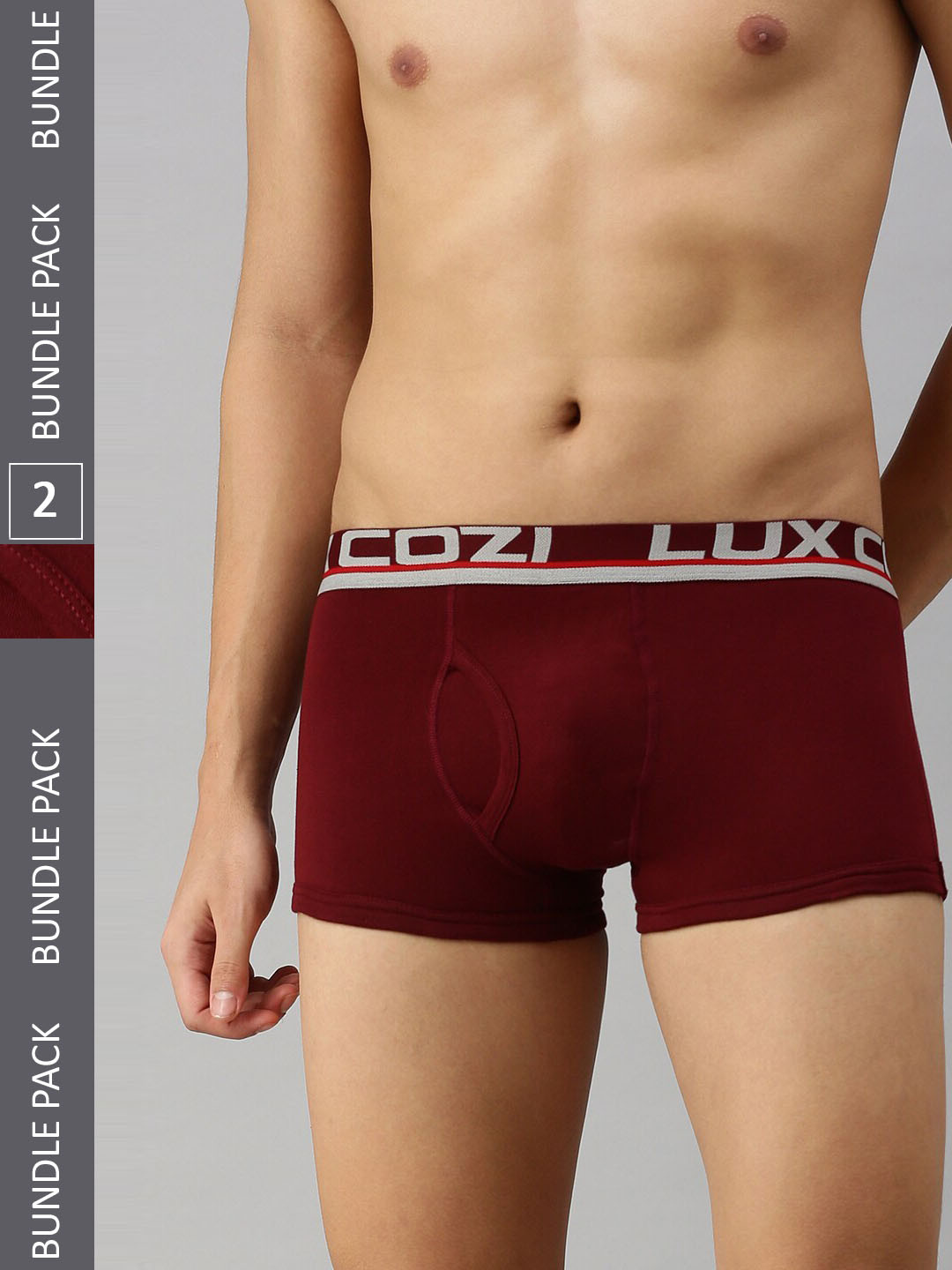 

Lux Cozi Men Pack Of 2 Trunks, Maroon
