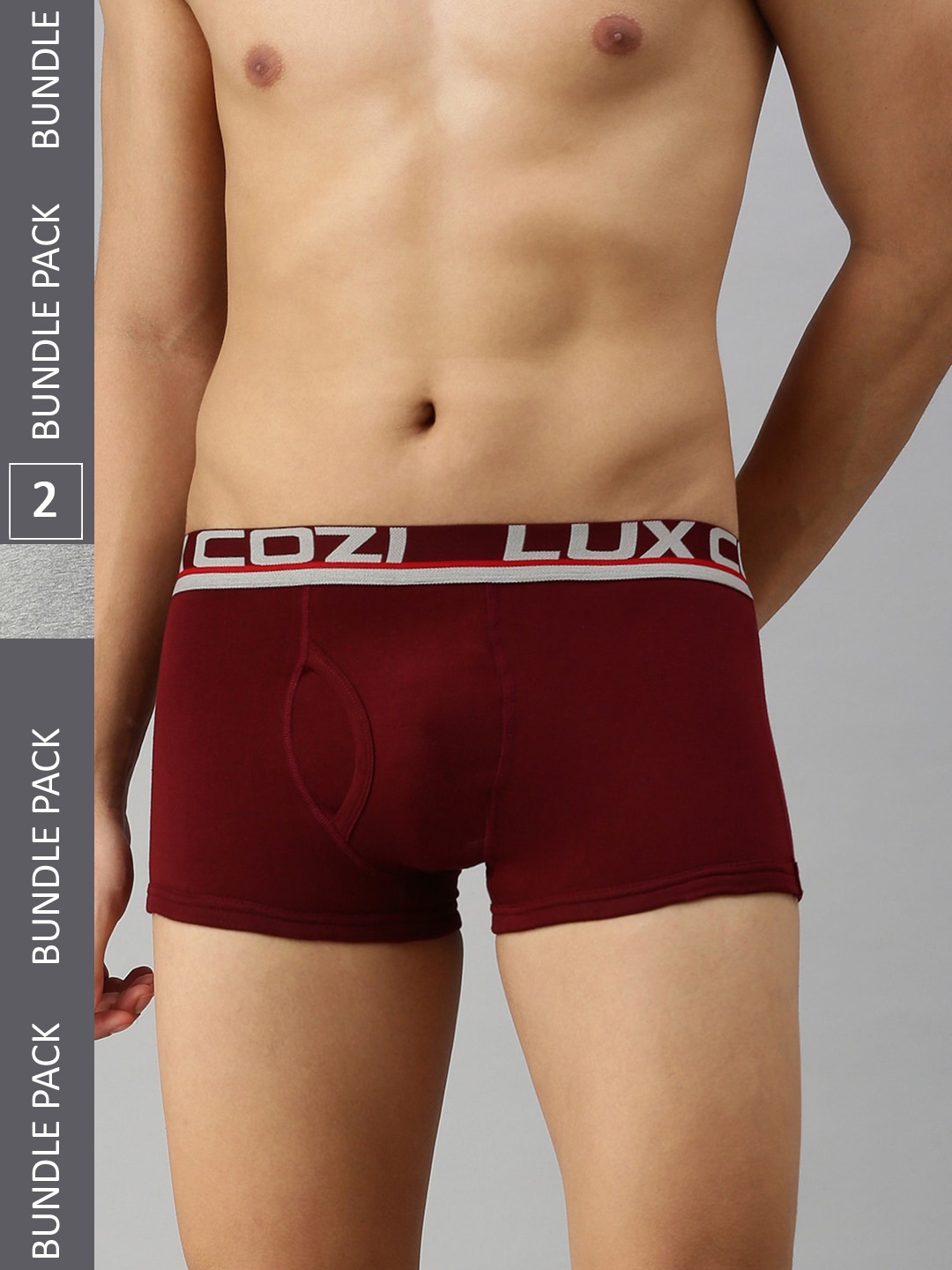 

Lux Cozi Men Pack Of 2 Trunks, Maroon