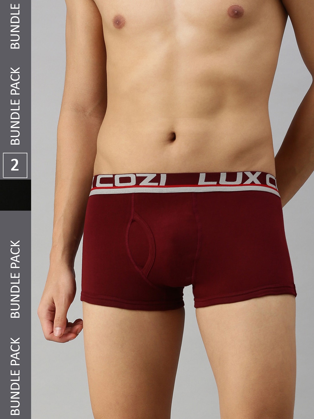 

Lux Cozi Men Pack Of 2 Trunks, Maroon