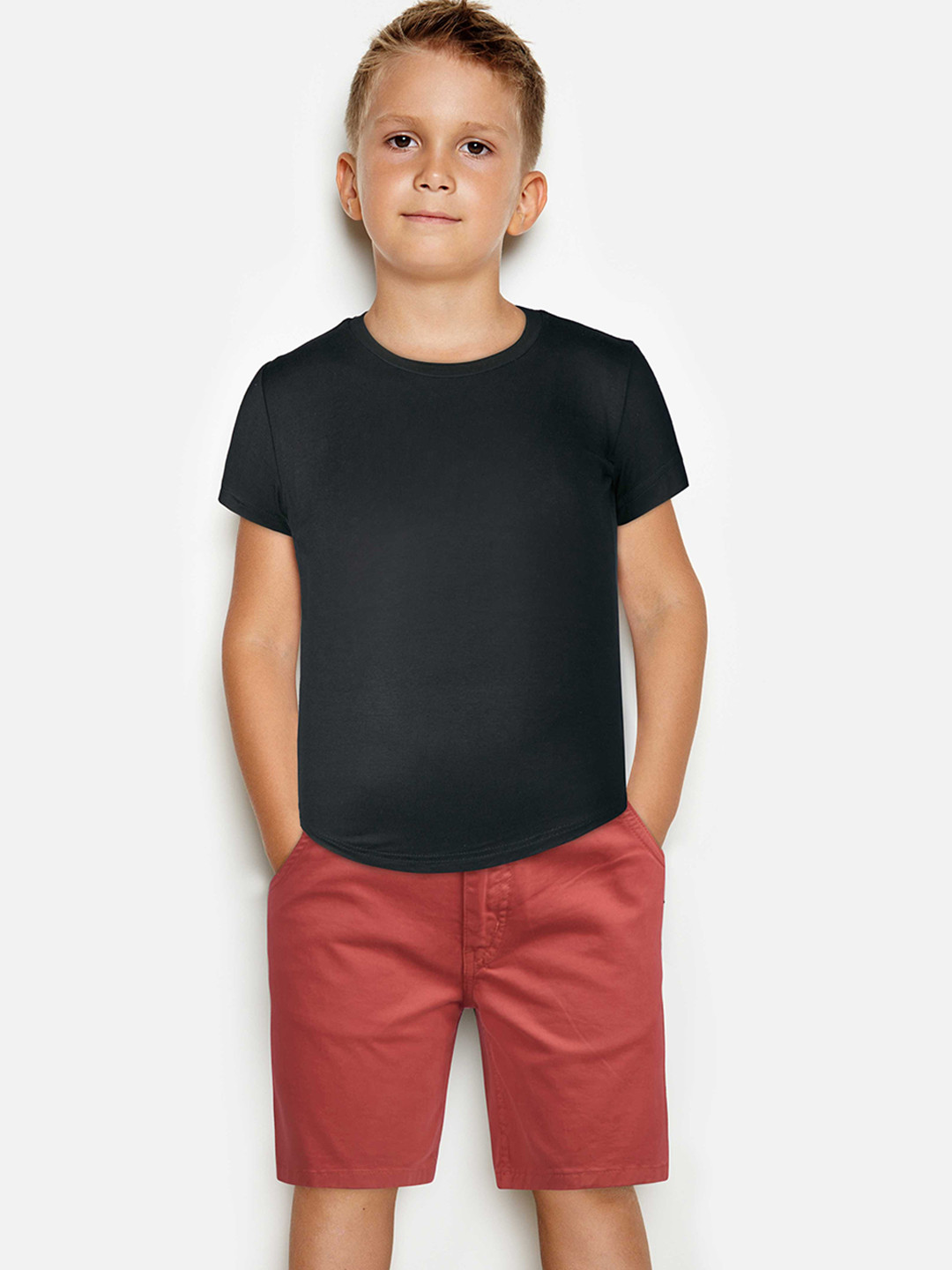 

Gini and Jony Kids Boys Mid Rise Denim Chino Shorts, Yellow
