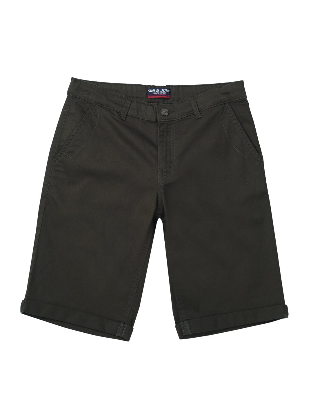 

Gini and Jony Boys Cotton Chino Shorts, Black