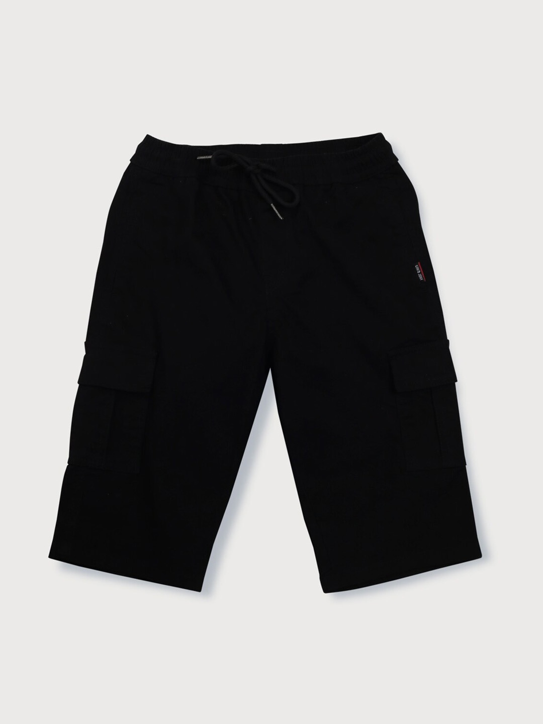 

Gini and Jony Boys Mid-Rise Regular Fit Cotton Shorts, Black