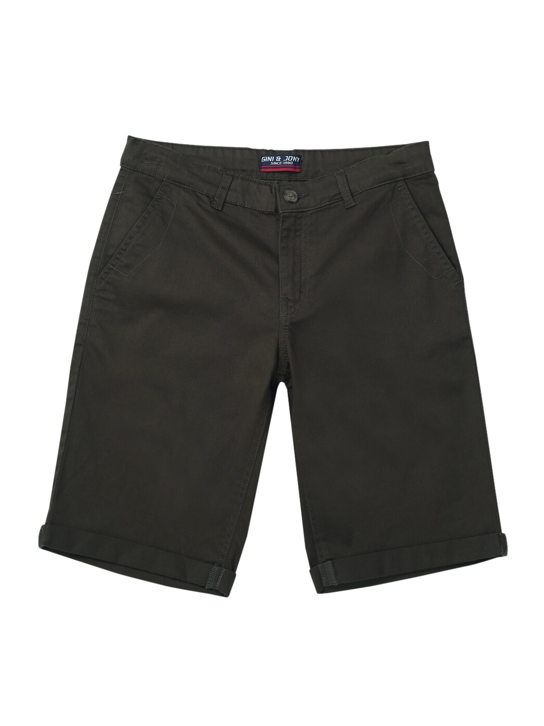 

Gini and Jony Boys Cotton Chino Shorts, Black