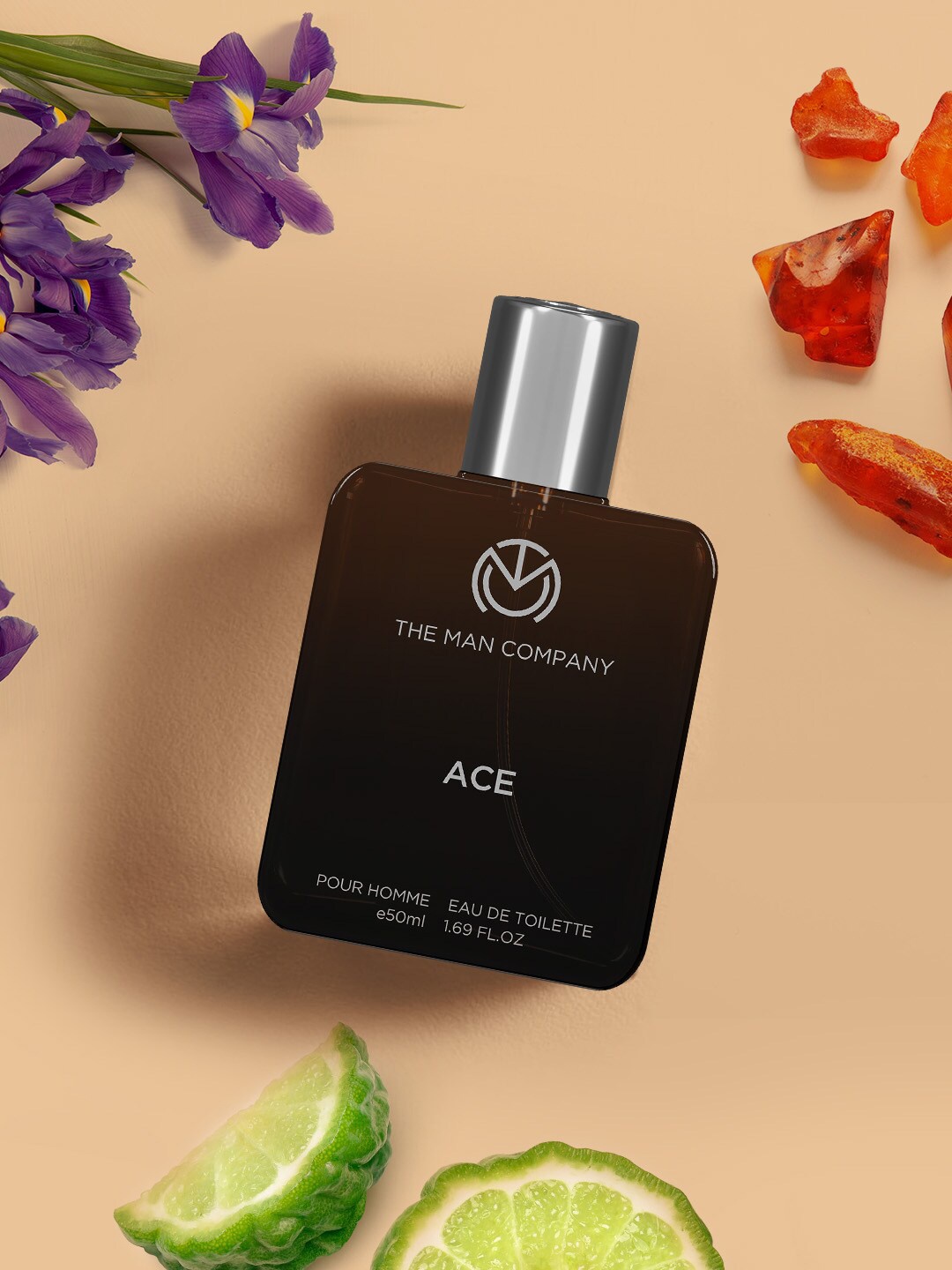 

THE MAN COMPANY Ace Pour Homme Premium Long Lasting Eau De Toilette - 50 ml, Black