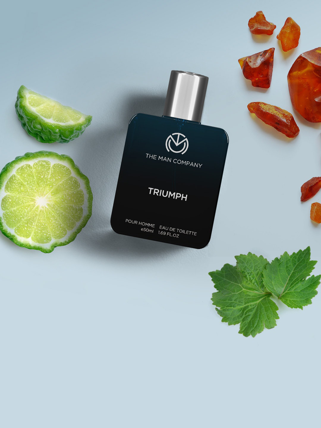 

THE MAN COMPANY Triumph Pour Homme Premium Long Lasting Eau De Toilette - 50 ml, Black