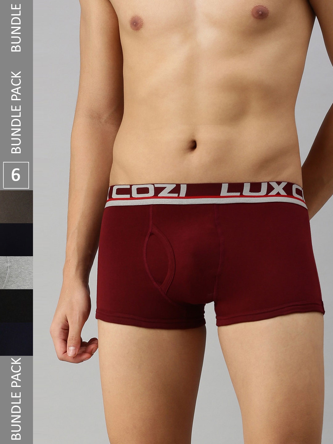 

Lux Cozi Men Pack Of 6 Assorted Cotton Trunk COZI_XYLO_TRUNK_ASST_6PC