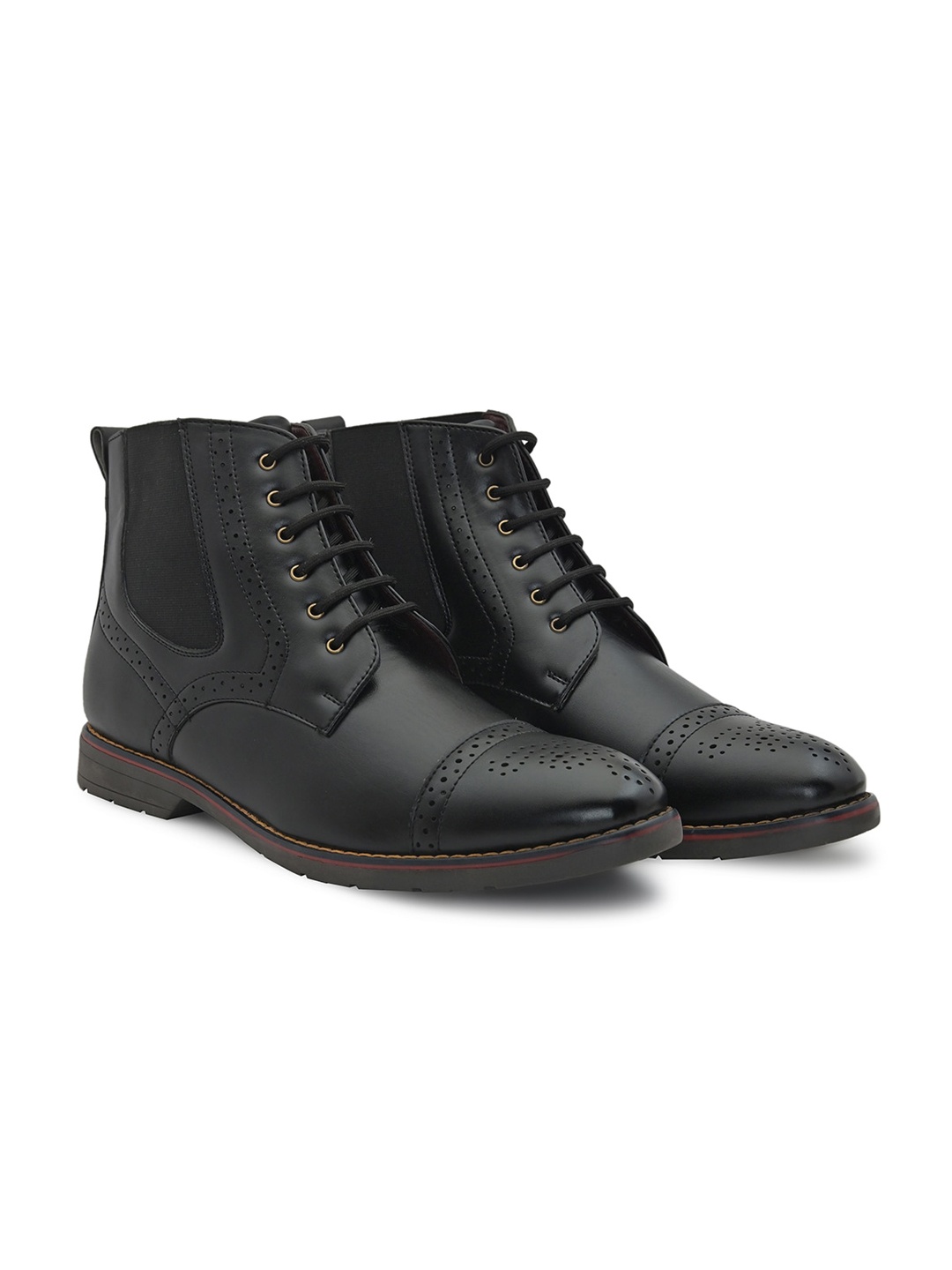 

ALBERTO MORENO Men High-Top Regular Boots, Black