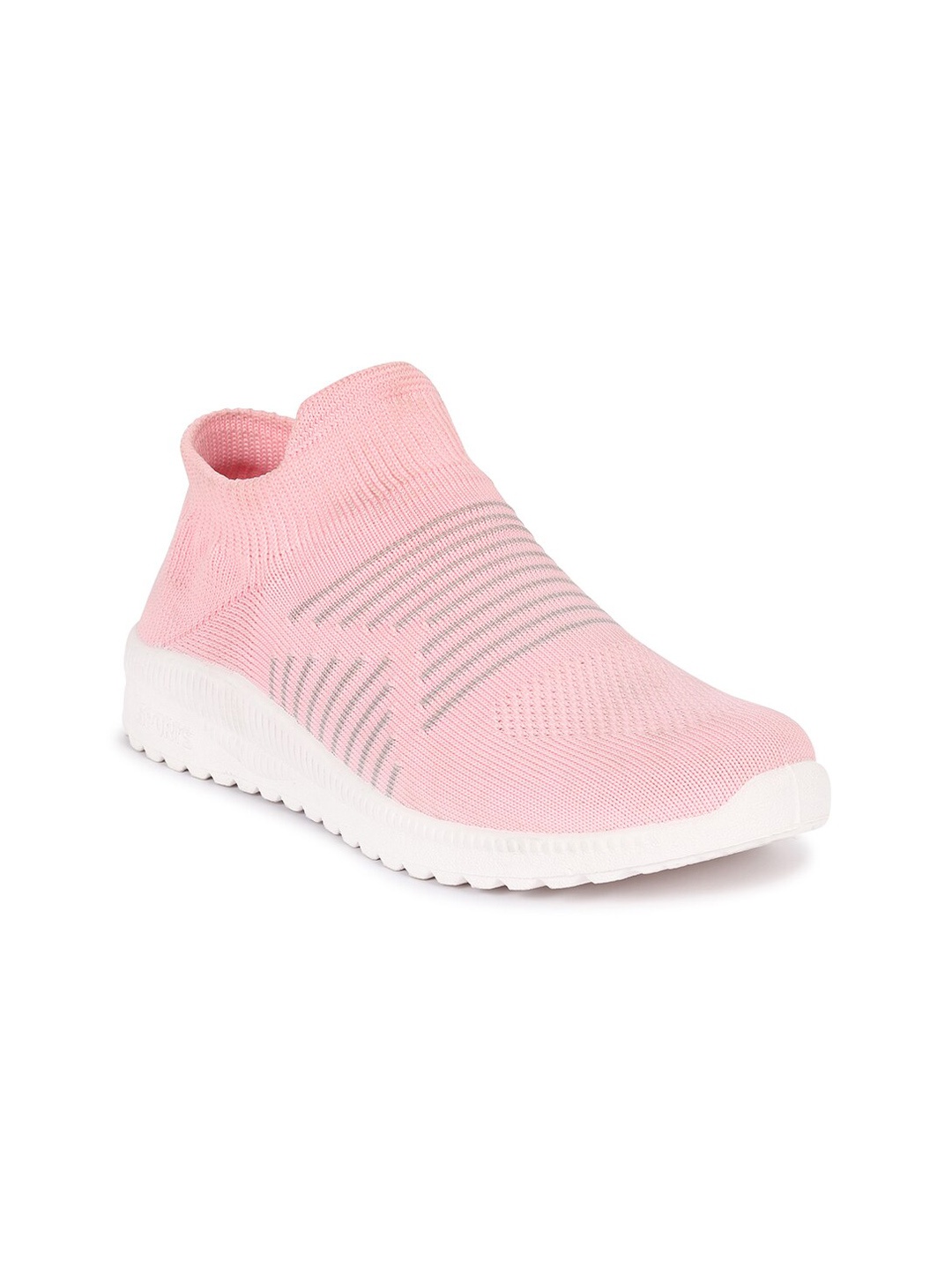 

Bella Toes Women Woven Design Lightweight Slip-On Sneakers, Pink