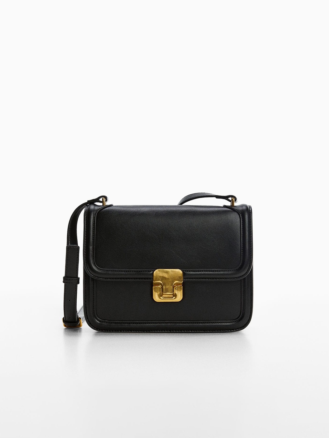 

MANGO Structured Sling Bag, Black