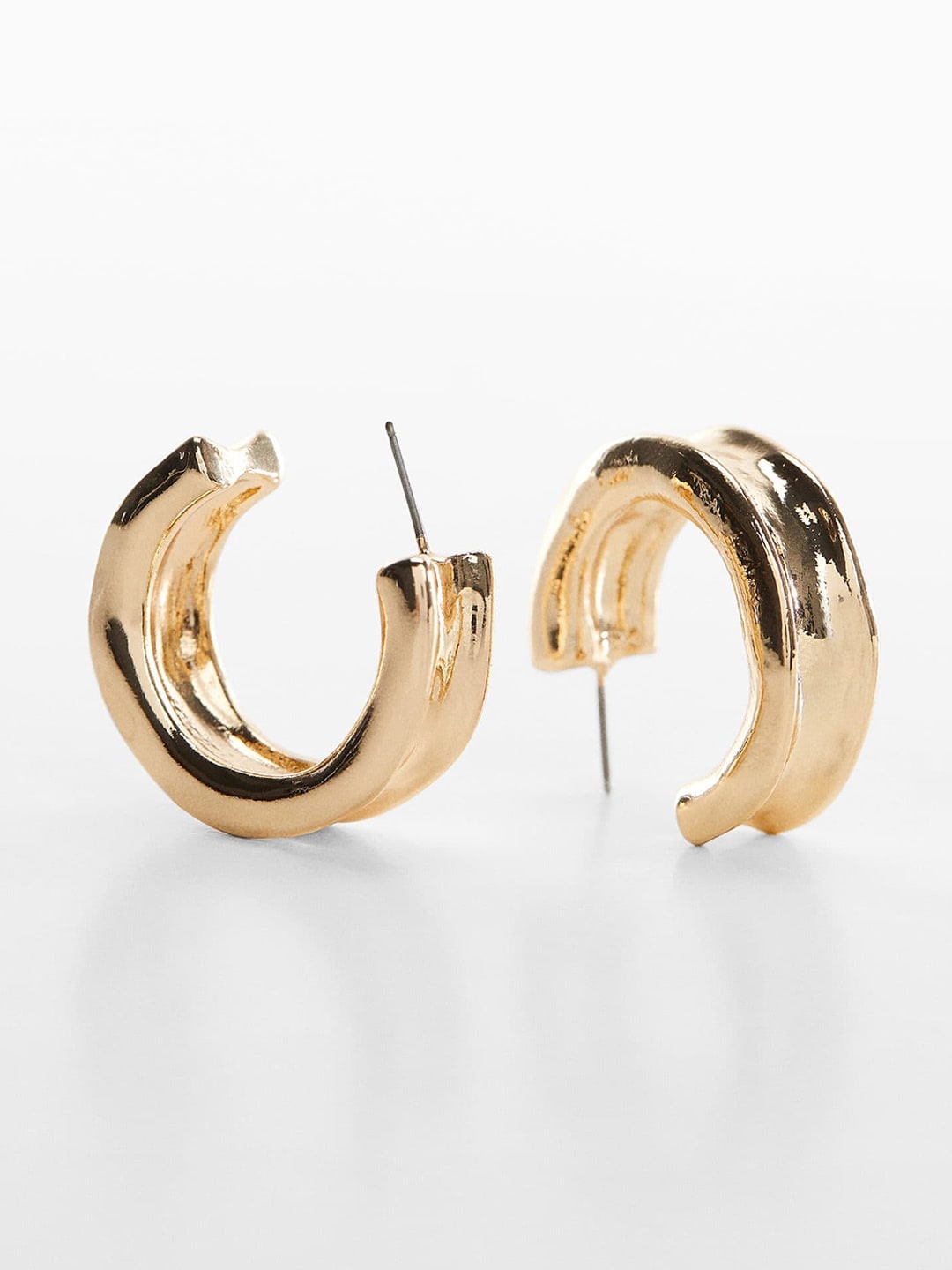 

MANGO Crescent Shaped Half Hoop Earrings, Gold