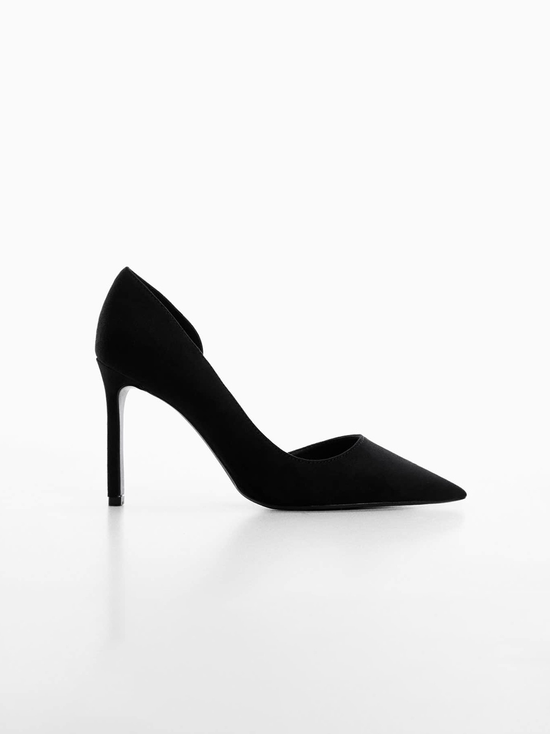 

MANGO Sustainable Slim Heel Pumps, Black