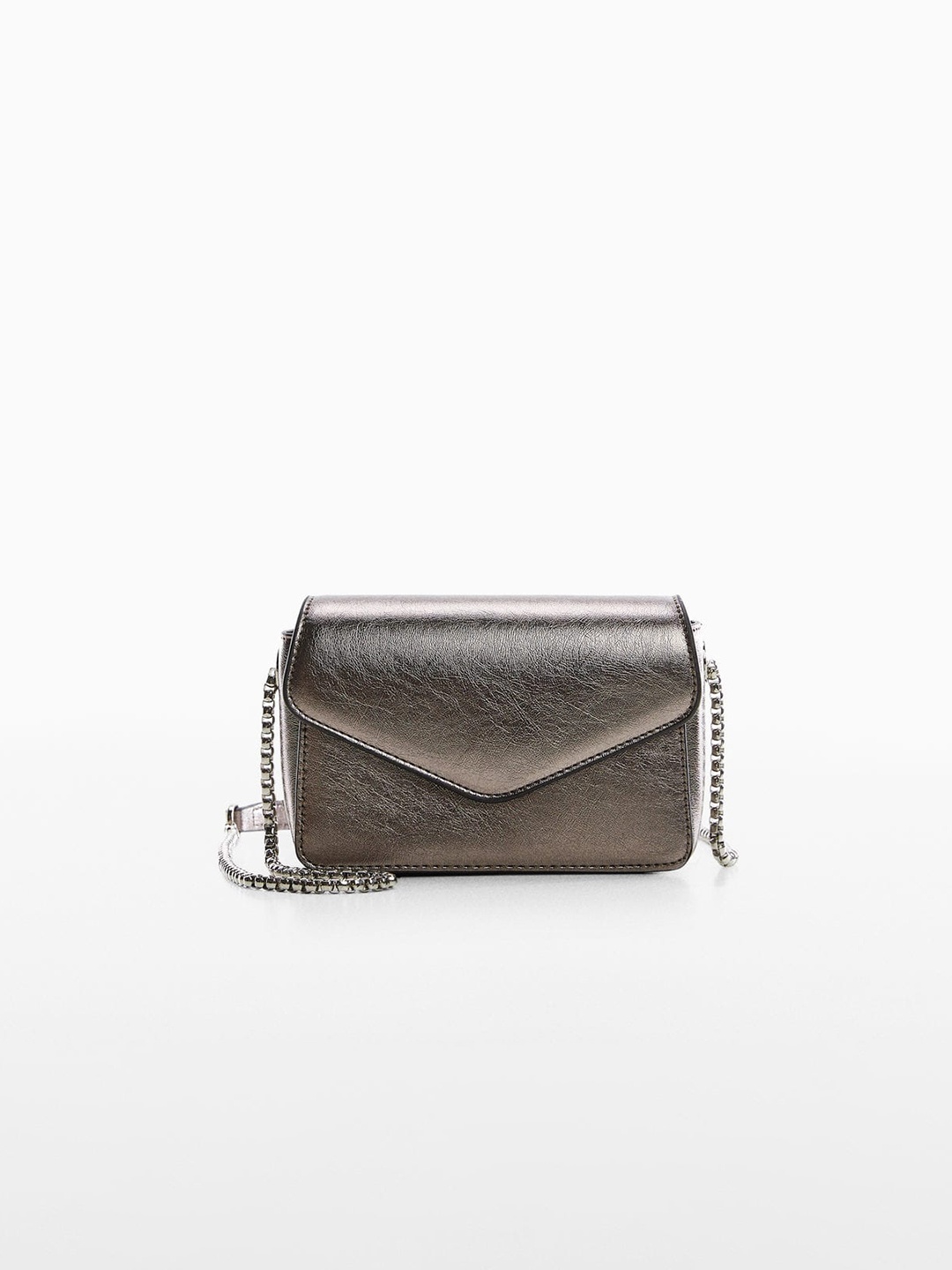 

MANGO Structured Sling Bag, Metallic
