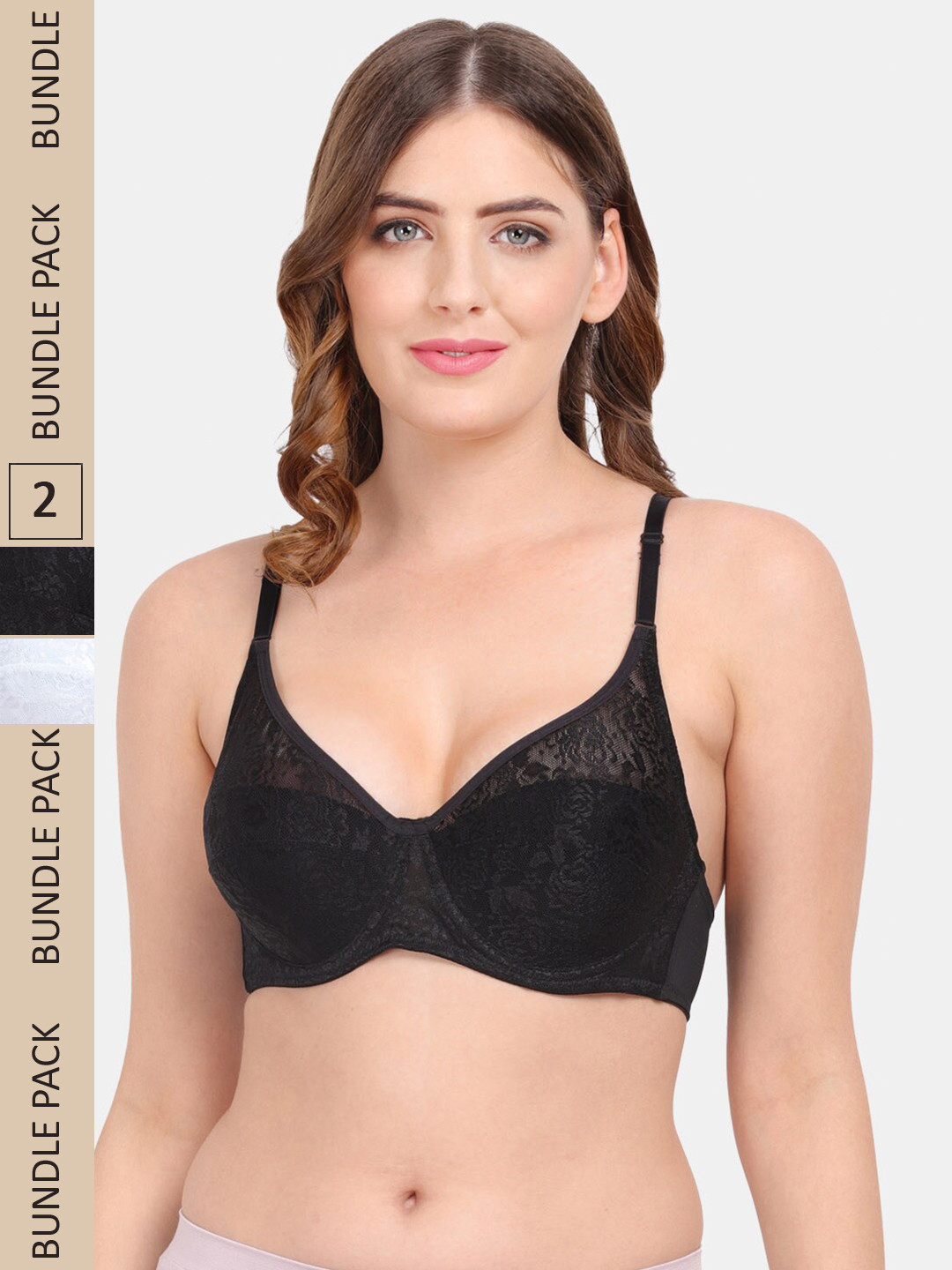 

Amour Secret Pack Of 2 Underwired Bra, Black