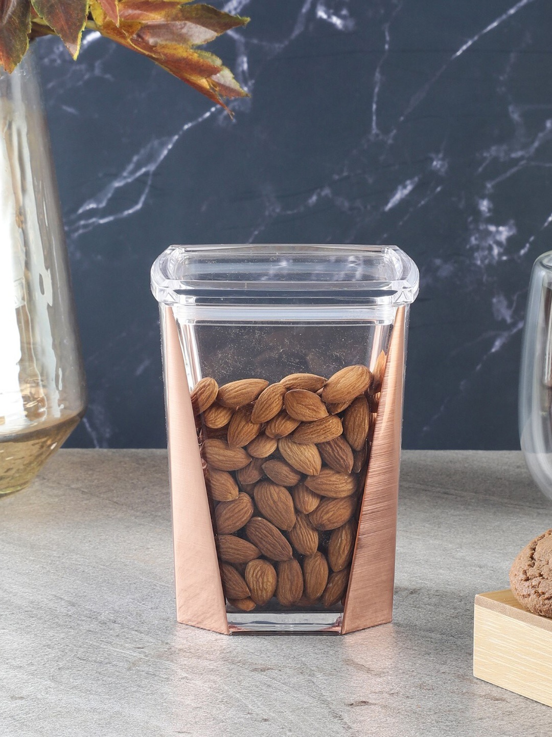 

The Decor Mart Transparent Acrylic Food Storage Container With Air-Tight Lid