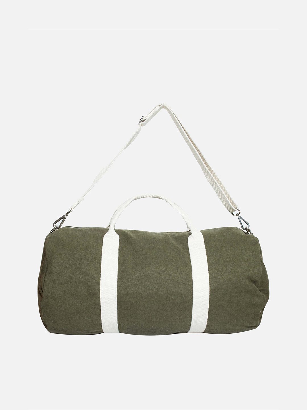 

AQVA Women Eco Friendly Cotton Canvas Gym Or Travel Duffel Bag, Olive