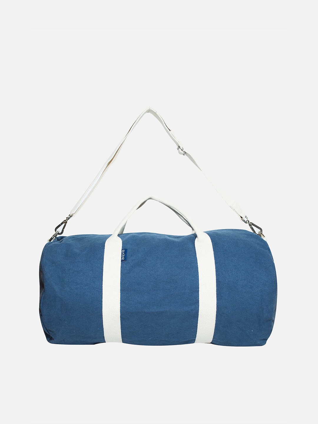 

AQVA Women Eco Friendly Cotton Canvas Gym & Travel Duffel Bag, Blue