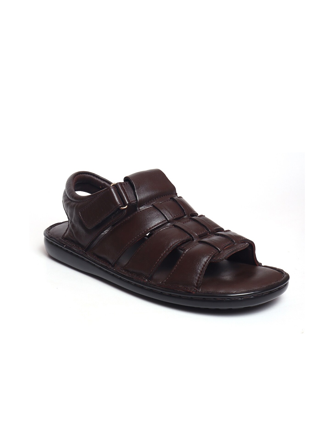 

Zoom Shoes Men Leather Fisherman Sandals, Brown