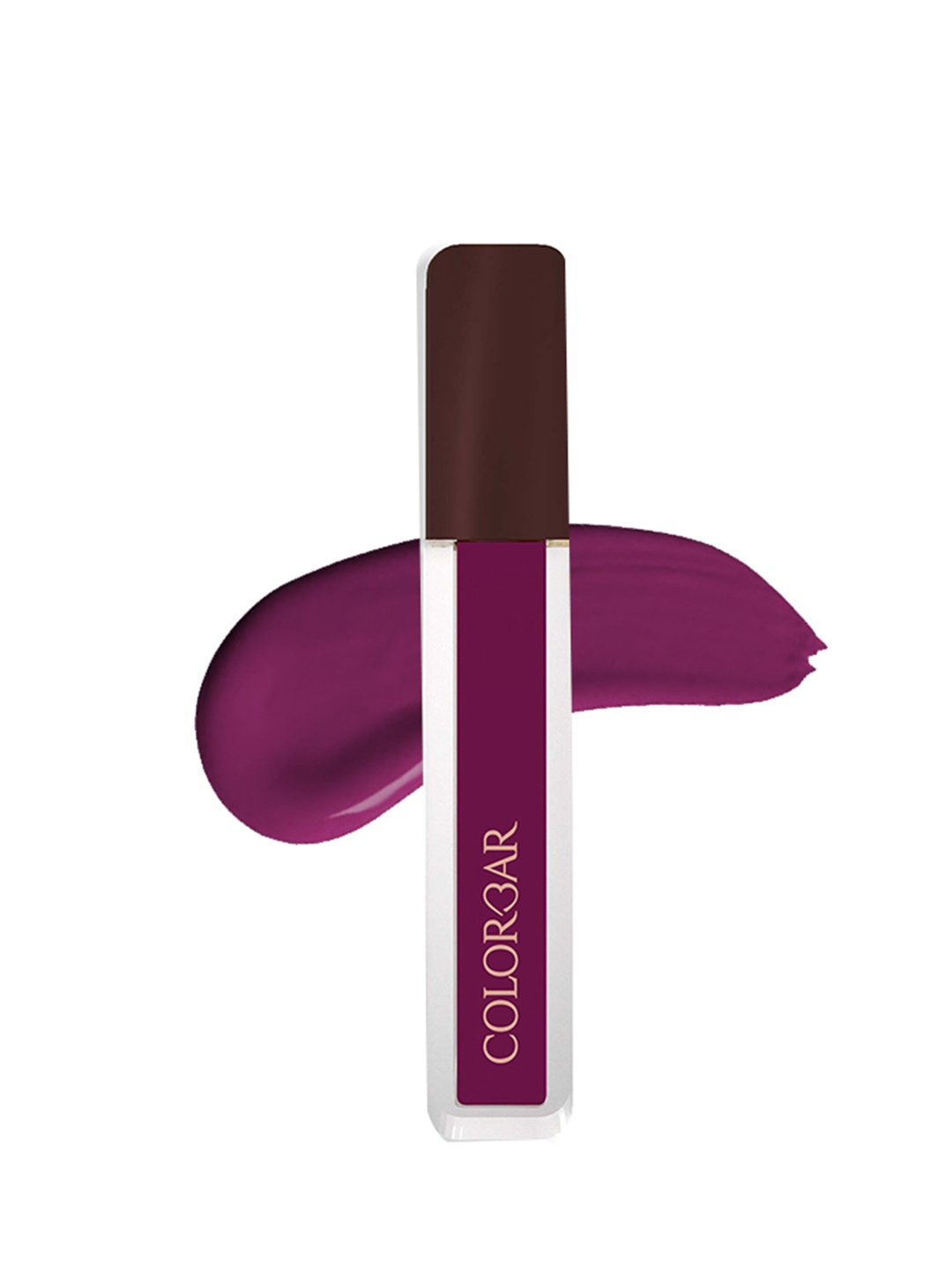 

Colorbar Power Kiss Matte Transfer-Proof Vegan Lip Color with Vitamin E 5 ml - Vampire 023, Purple