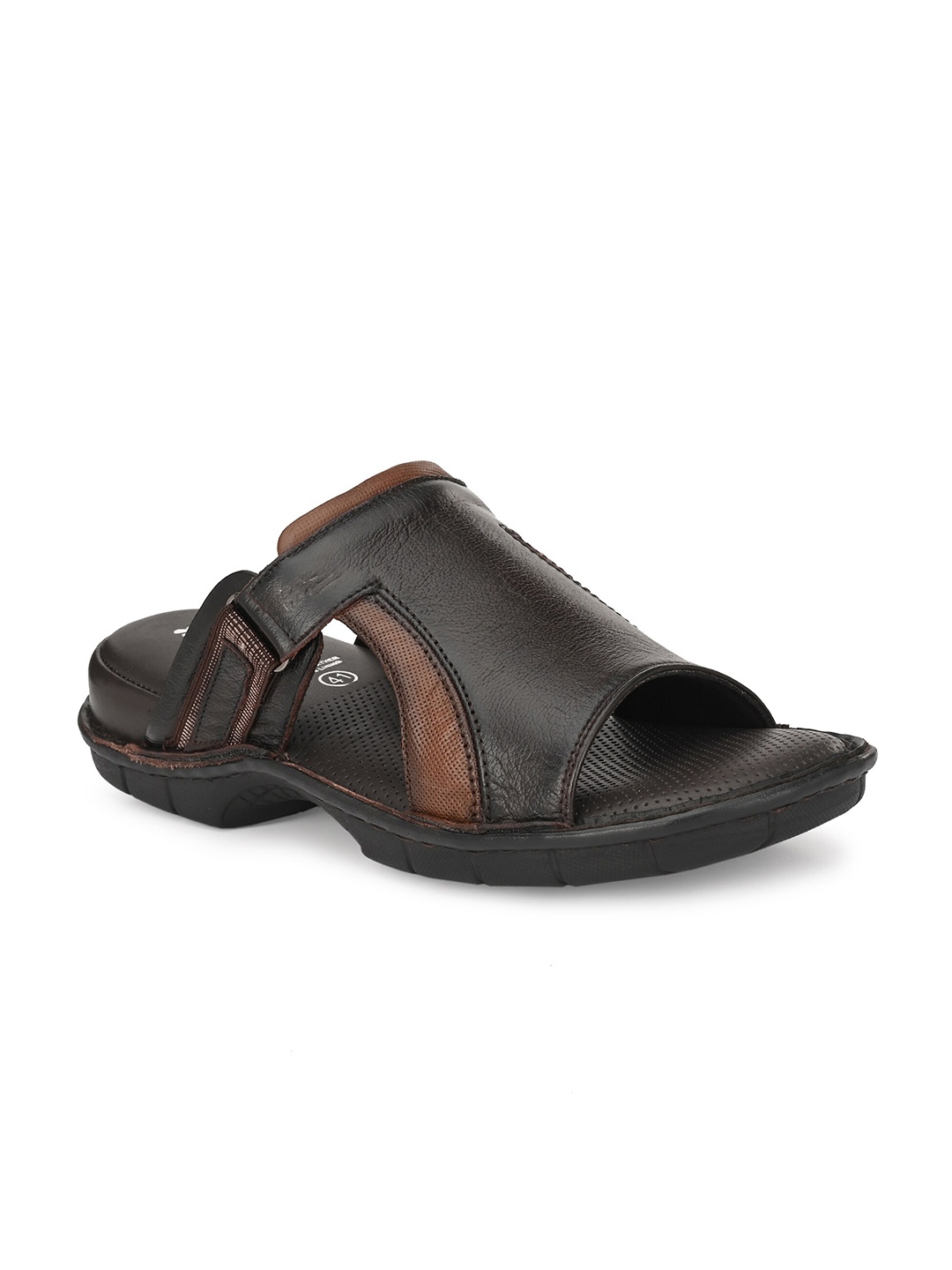 

Hitz Men Leather Comfort Sandals, Brown