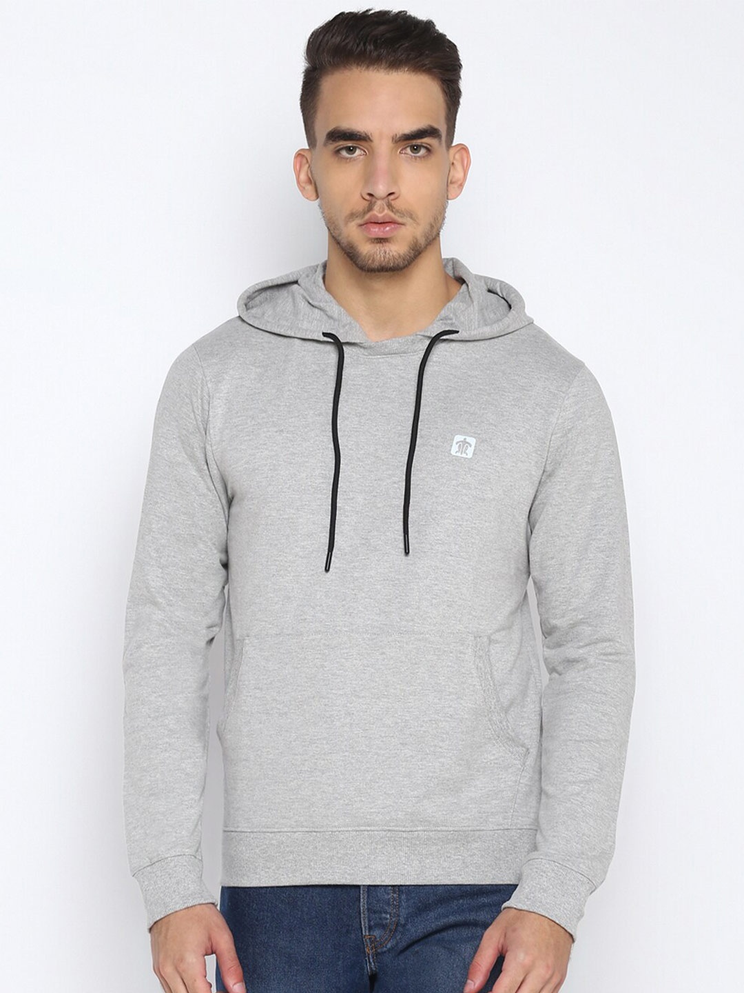 

Turtle Men Hooded Cotton Sweatshirt, Grey