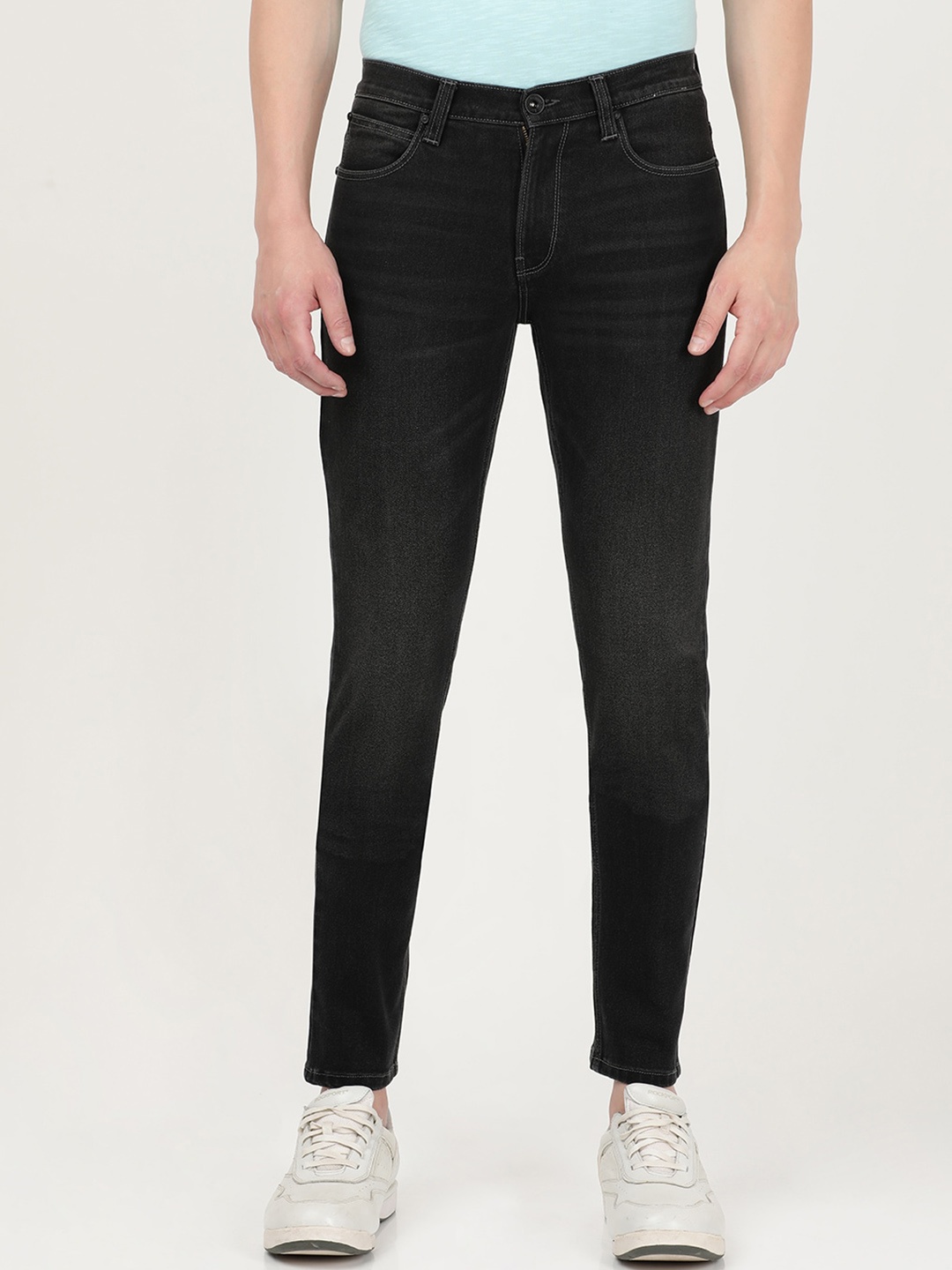 

Lee Men Cotton Bruce Skinny Fit Cotton Stretchable Jeans, Black