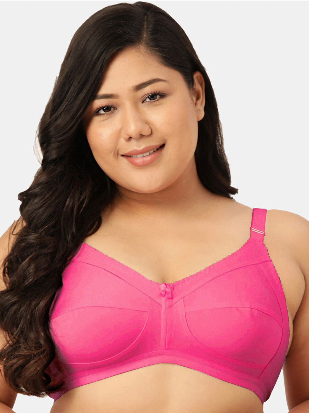 

Sztori Plus Size Non-wired T-Shirt Bra, Pink