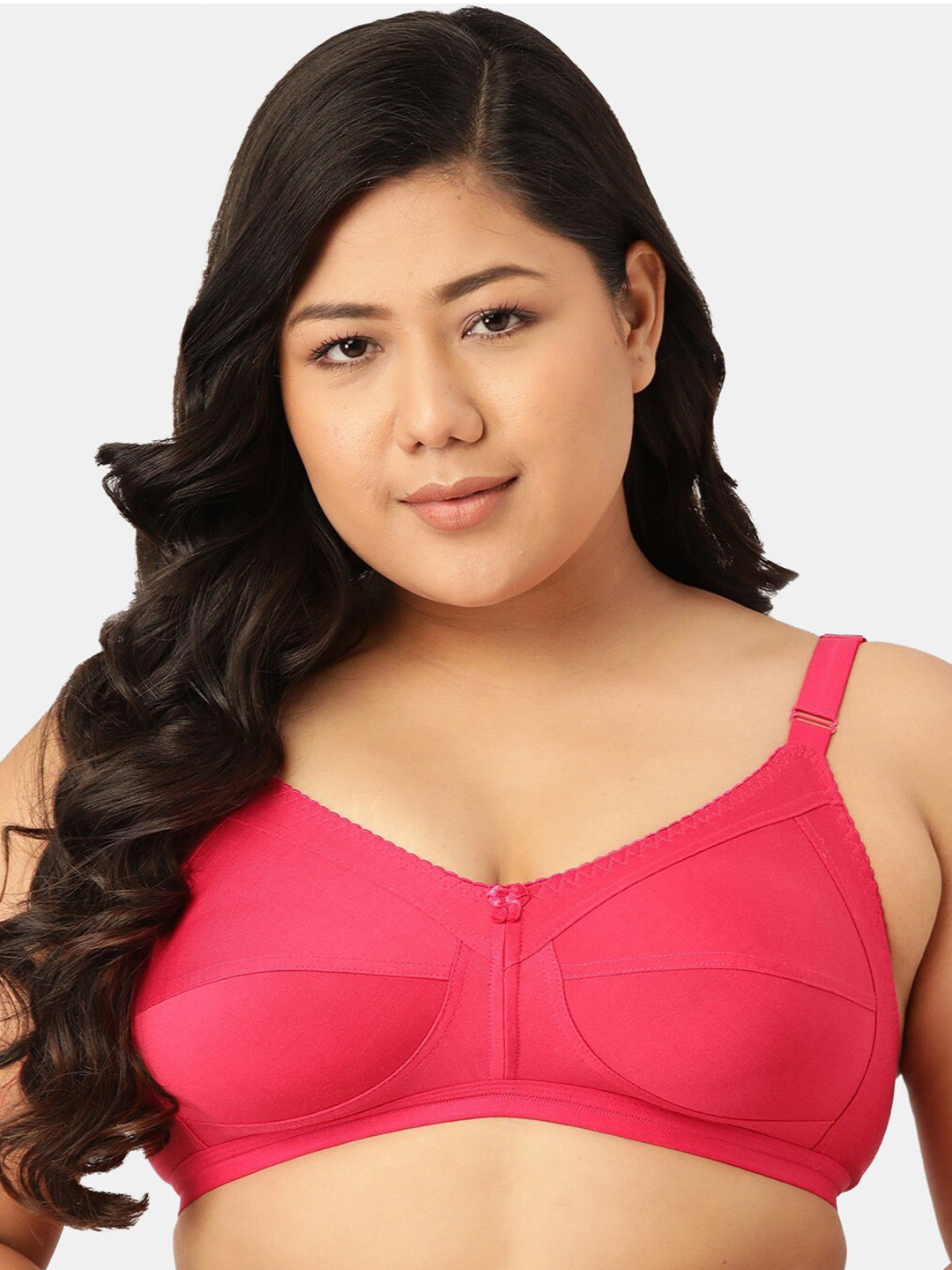 

Sztori Plus Size T-Shirt Non-Wired Bra, Pink